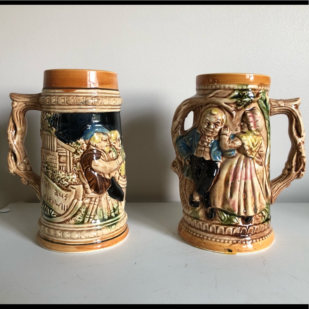 VINTAGE German beer Steins made in Japan